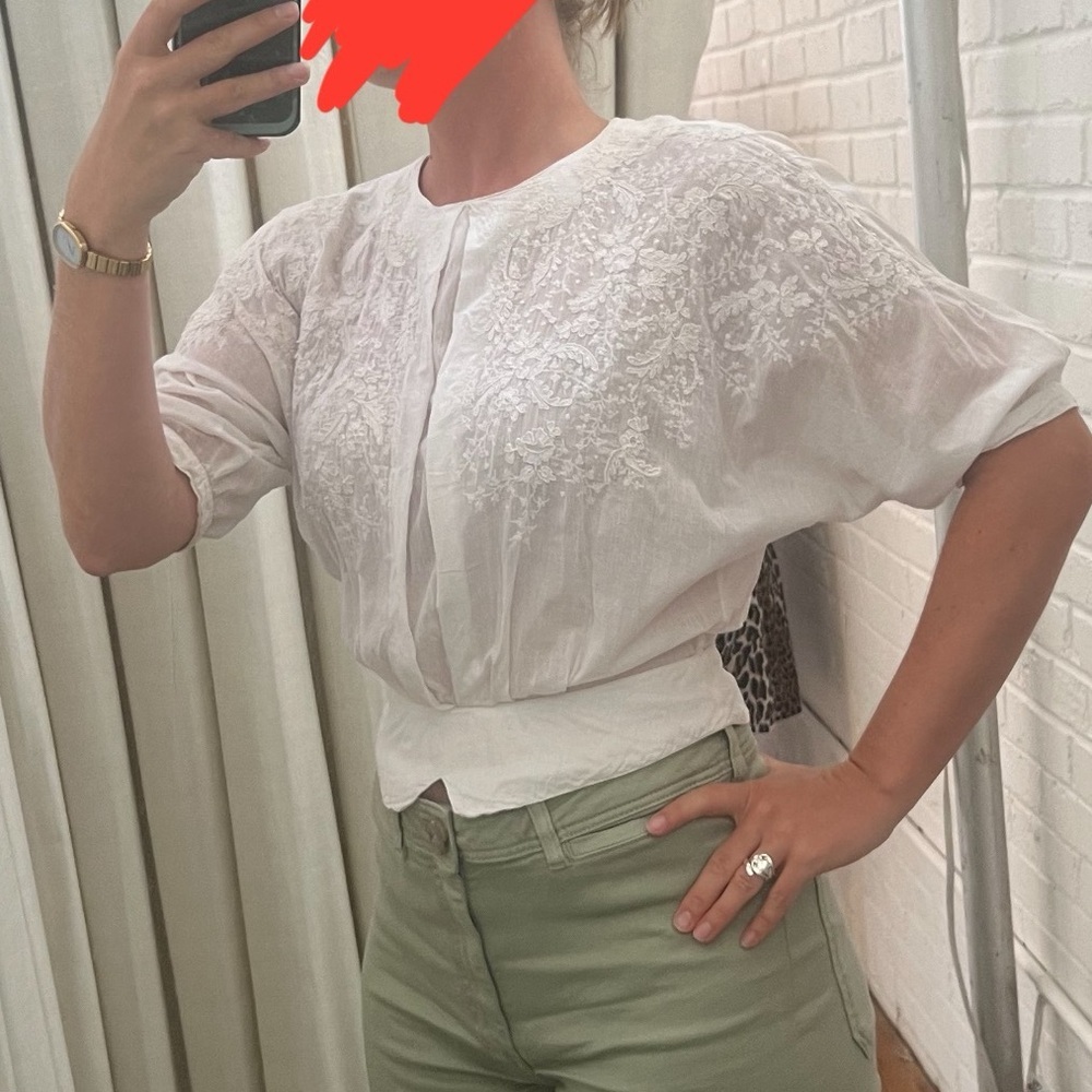 1960s Parisian Vintage blouse - Picture 2 of 9